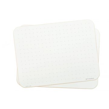 9x12 Inch Dot Grid Lapboards, 1 inch dot grid, Rounded edges, Side 1: Print, Side 2: Blank Dry Erase Surface