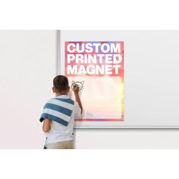 OptiMA® Custom Printed Dry Erase Magnet, 12" x 24"