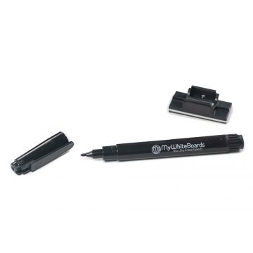 Black Dry Erase Marker with Storage Clip