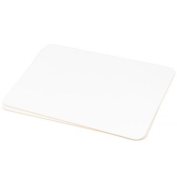 Single White Melamine Student Lap Board, Double Sided, 9" x 11 7/8" x 1/8"