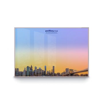 18" T x 24" W OptiMA® Prism-Lock™ Premium Custom Printed Metal Dry Erase Board, No Marker Tray