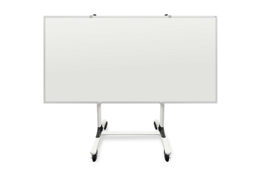 genius mobile whiteboard stand with a whiteboard