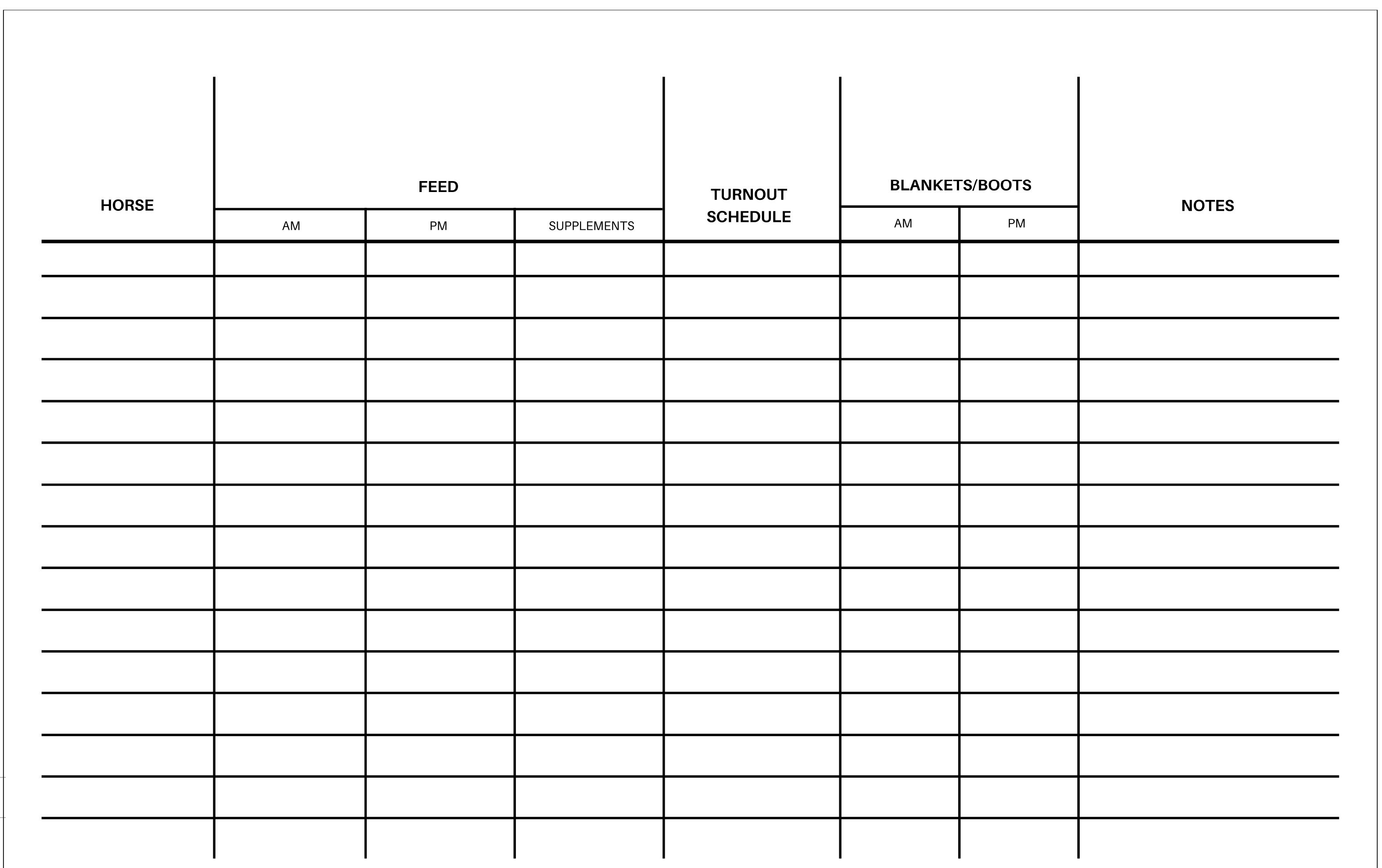 Plain Stable Schedule