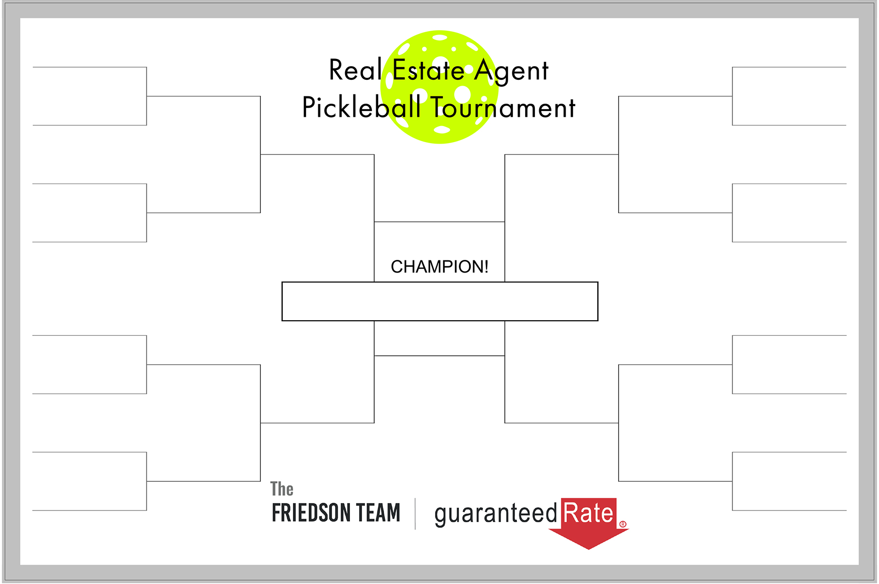 PickleBall Tourny Board