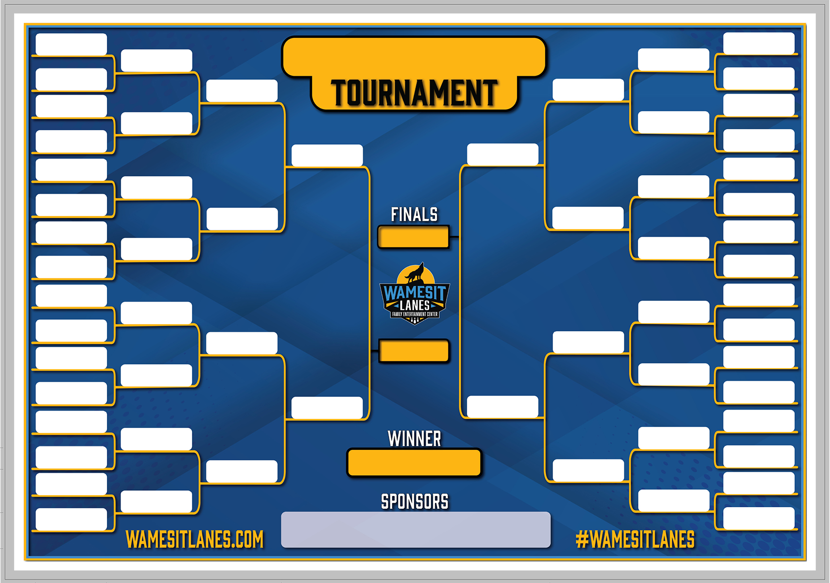 Tournament Board - Bowling Alley