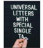 Plastic Letterboard Letters